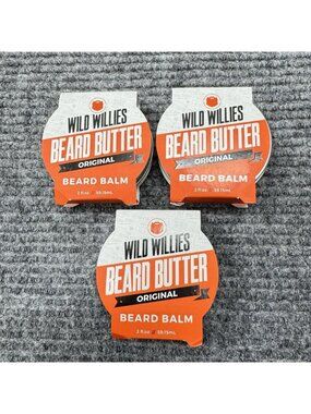 Lot Of 3 Wild Willies Original Beard Butter Balm 2 fl oz / 59.15 mL NEW